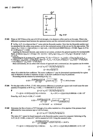 Fluid mechanics and hydraulics: SOLVED PROBLEMS
