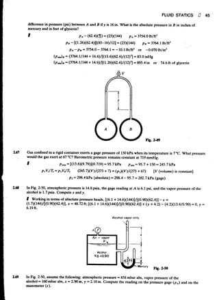 Fluid mechanics and hydraulics: SOLVED PROBLEMS