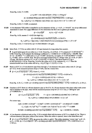 Fluid mechanics and hydraulics: SOLVED PROBLEMS