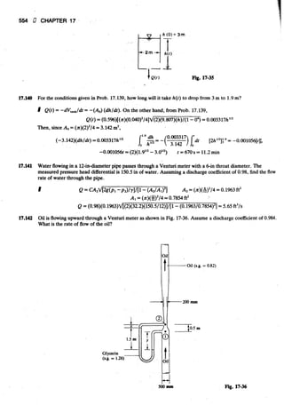 Fluid mechanics and hydraulics: SOLVED PROBLEMS