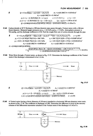 Fluid mechanics and hydraulics: SOLVED PROBLEMS