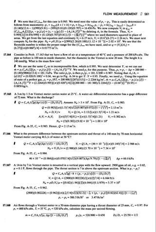 Fluid mechanics and hydraulics: SOLVED PROBLEMS