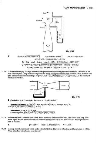Fluid mechanics and hydraulics: SOLVED PROBLEMS