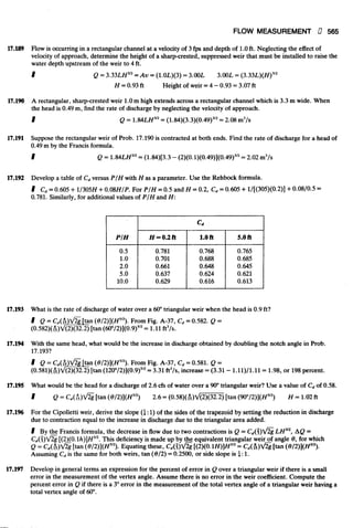 Fluid mechanics and hydraulics: SOLVED PROBLEMS