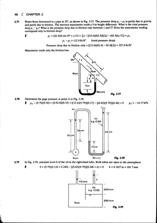 Fluid mechanics and hydraulics: SOLVED PROBLEMS