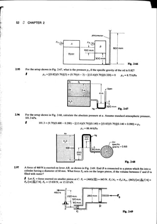 Fluid mechanics and hydraulics: SOLVED PROBLEMS