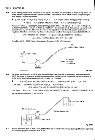 Fluid mechanics and hydraulics: SOLVED PROBLEMS