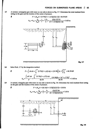 Fluid mechanics and hydraulics: SOLVED PROBLEMS