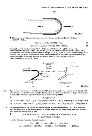 Fluid mechanics and hydraulics: SOLVED PROBLEMS