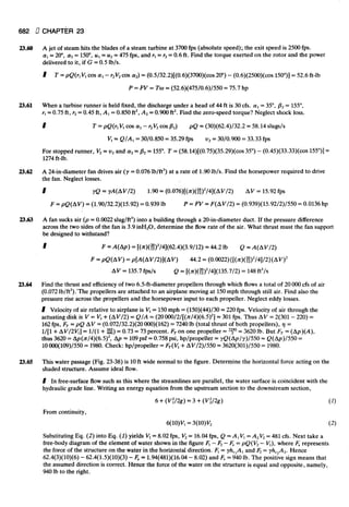 Fluid mechanics and hydraulics: SOLVED PROBLEMS