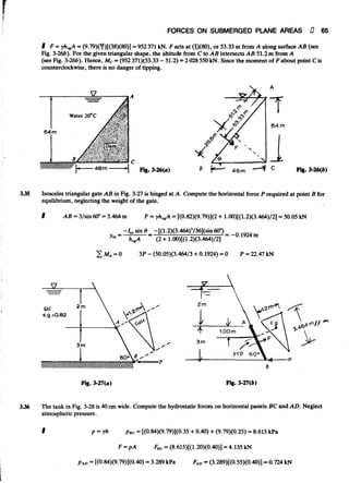 Fluid mechanics and hydraulics: SOLVED PROBLEMS