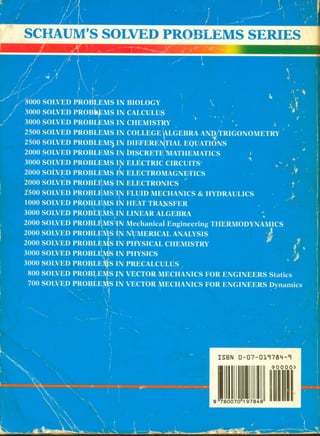 Fluid mechanics and hydraulics: SOLVED PROBLEMS