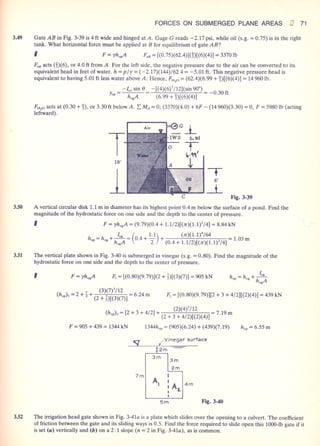 Fluid mechanics and hydraulics: SOLVED PROBLEMS