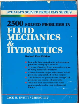 Fluid mechanics and hydraulics: SOLVED PROBLEMS