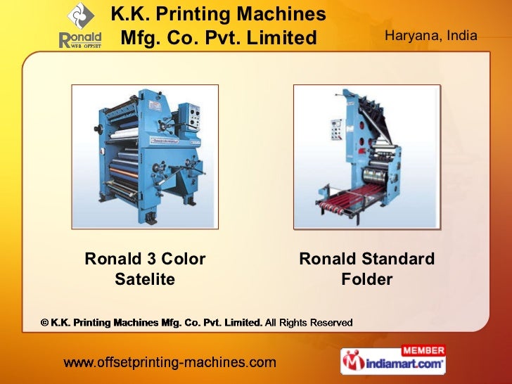 K.K. Printing Machines Mfg. Co. Pvt. Limited Faridabad India