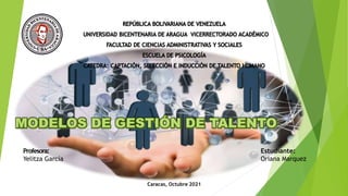 Caracas, Octubre 2021
Estudiante:
Oriana Marquez
Profesora:
Yelitza García
 