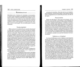 148 LEqn PARTICULARE
Schimbarea de sex _
Identitatea este 0 chestiune de intimitate 9i recunoa9tere.
Cu alte cuvinte, identitatea se pregate9te in secret 9ise mani-
festa in public, ea fiind punctul-cheie al dezvoltarii unui in-
divid. A9a se face ca un baiat care vrea sa fie fata va petrece
nopp. in 9ir elaborandu-9i noua identitate de care are nevoie,
urmand ca intr-o mult a9teptata zi sa apara in fata celor-
lalp. ca fata in toata regula. Dar sa intram putin in aceasta
intimitate ...
Tentafia deghizarii
Baiete, ai incercat vreodata sa-p.pui 0 pereche de 9trampi?
E foarte dificil, constap. ca ai nevoie de maini de femeie,
picioare fine 9i,mai presus de toate, simP.nevoia de a fi fru-
moasa cu orice pret ... Dupa ce i-ai tras pe picior, ai 0 sen-
zatie de miingaiere care pe baiat 11enerveaza, iar pe fata 0
protejeaza. Poate ca tie iti provoaca 0 senzatie de bizarerie
inutila, dar pe unii baiep. aceasta tentatie ii atrage a9a cum
atrage sudul pasarile migratoare, fara sa 9tie prea clar de ceo
Deghizandu-se in femeie, el nu are senzatia ca patrunde in
taramul celuilalt sex, ci simte 0 exaltare, 0 nevoie irezistibila
de a continua. Tota9asimte 9ifata care ia in serios deghizarea
in barbat, imbraeandu-se astfel ineat ceilalti sa nu-i mai
ghiceasca feminitatea. Acest tip de comportament manifes-
tat prin deghizare se nume9te transvestism. De ce apare el?
Psihologii cred ca exista cel pup.n trei motive:
• excitarea sexuala. Adesea, transvestitii se imbraca in
hainele unor fete pe care Ie cunosc, ceea ce sugereaza un
oarecare feti9ism (v. Despre feti$ism);
• eliberarea de constrangerile sexului social. Unii baiep.
care se deghizeaza in femei simt de fapt nevoia sa exprime
emop.i sau chiar sa faca mi9cari grap.oase, care doar femeilor
Ie sunt acceptate. Tot din acest motiv, majoritatea baiep.lor
doresc sa aiba la dispozitie eat mai multe mijloace de a
deveni atragiitori;
OAMENI CIUDATI 149
• dorinta de teatralism. Mai ales dadi are un tempera-
ment histrionic, transsexualul simte 0 mare placere jucand
teatru 9i deghizandu-se in rolul altei persoane, mai ales de
sex opus.
Transsexualism
Dupa cum 9tiP.deja (v. Intre sexele unei persoane, vol. I),
omul are un sex genetic, unul biologic, unul psihologic 9i
unul social. Ciind sexul psihologic se dovede9te a fi feminin,
cu toate ca celelalte sunt masculine, acel baiat va incerca
sa modifice eat mai multe ~jntre aparentele care-l definesc,
astfel incat sa devina fata. Imbraeandu-se ca 0 fata 9i com-
portiindu-se ca atare, el poate interveni relativ U90rin dome-
niul sexului sau social, dar cu greu poate interveni asupra
sexului biologic, apeland la operatii chirurgicale 9i inter-
ventii hormonale. Cat despre modificarea sexului genetic,
nici 0 speranta. Deocamdata! Ei bine, toate aceste tentative
de schimbare a sexului se ascund sub termenul de trans-
sexualism.
Intalnirea eu eel deghizat
De eate ori intalne9ti pe cineva deghizat, simP. imperios
nevoia sa-l dema9ti. Daca el insu9i se demasca, simti ca ai
fost tradat 9i ai 0 reactie mai mult sau mai putin furioasa.
Banuind toate acestea, travestitul nU-9i tradeaza adevara-
ta identitate. De multe ori se intampla ca, fiind la inceputul
"carierei" sale, el sa se deghizeze imperfect sau sa manifeste
o discrepanta intre vestimentatie 9i maniere, care nu sunt
inca ale celuilalt sex. Aceste stangacii sunt repede sancp.o-
nate de catre ceilalti, care 11eticheteaza drept caraghios. Ni-
mic din ceea ce incearca el sa faca sub noua identitate nu
este luat in serios. Ba, mai mult deeat atat, aceia9i oameni
care 11desconsidera i9i propun cu obstinatie sa-l convinga
pe travestit, dar mai ales pe transsexual sa renunte la "ideea"
de a trece la celalalt sex. Acum eap.va ani am asistat la una
dintre cele mai dureroase scene, pe parcursul careia un "so-
bor" de medici psihiatri se straduiau sa convinga un trans-
sexual sa renunte la ceea ce pentru el era 0 nevoie esenp.ala
9i nu un mbft: dorinta de a-9i gasi identitatea sexuala.
 