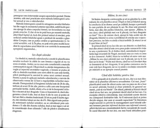 III
I
14 LECfII PARTICULARE
presupun vreo intervenpe asupra aparatului genital. Dintre
acestea, cele mai practicate sunt metoda intreruperii actu-
lui sexual :;;icea a calendarului.
Metoda intreruperii consta in retragerea sexului barbatu-
lui din vagin in momentul anterior ejacularii, astfel incat sper-
ma ajunge in afara corpului femeii, iar fecundarea nu mai
poate avea loc. E clar ca nu te poti baza pe aceasta metoda,
:;;tiutfiind faptul ca, inca din primul minut al erectiei, prin
orificiul uretrei baiatului apare 0 picatura de secrepe a glan-
delor Cowper, care ar putea contine:;;i spermatozoizi (v. Se-
cretul secrefiilor, vol. I). In plus, nu pop avea prea multa incre-
dere in capacitatea unui baiat de a se controla in momentul
apropierii orgasmului...
Sex dupii calendar
La randul ei, metoda calendarului consta in planificarea
sexului exclusiv in zilele in care femeia e sigura ca nu va
avea ovulatie. Astazi, ea nu mai este considerata 0 metoda
contraceptiva sigura. Observand cu atenpe temperatura din
vagin :;;iaspectul secretiilor vaginale, 0 femeie ar putea sa
afle cu destula exactitate care sunt zilele in care este fertila,
adica predispusa la sarcina in urma unui contact sexual.
Pentru a pune in aplicare metoda calendarului, e nevoie de
observarea vreme de 12 luni a regularitapi ciclurilor men-
struale. Presupunand ca lungimea ciclului este de 28 de zile,
trebuie sa scazi 20 de zile, pentru a afla care este inceputul
perioadei fertile. Astfel, dintr-a 8-a zi de la inceputul ciclu-
lui e riscant sa faci dragoste. Ceea ce mseamna ca, daca san-
gerarea a pnut 4 zile, mai ai doar 4 zile in care ai putea sa
faci sex fara a ramane msarcinata. $i tot nu pop fi foarte sigu-
ra, caci ramane totu:;;iun risc de 6%. Mai sigura este perioa-
da anterioara ciclului urmator; ease calculeaza prin sca-
derea a 11zile din durata ciclului, insa :;;imai sigur e sa iei
in consideratie doar ultimele 7 zile de pana-n urmatoarea
singerare.
SITUATII EROTICE 15
Maine, la ora cinci
Sa lasam deoparte contraceppa :;;isa ne gandim la 0 alta
rapune de a-ti planifica sexul. Dupa ce fata :;;ibaiatul ajung
la concluzia ca se doresc unul pe celalalt, incepe 0 perioada
in care partida de sex plute:;;tein aer. Ba chiar este promisa
ferm, mai ales din partea baiatului, care spune: "Maine, la
ora cinci, cand parinpi mei vor fi plecap, voi face dragoste
cu tine!" Nu e de mirare daca, ajun:;;iin fata acelei ore de
dragoste, baiatul va avea 0 problema de erectie sau 0 ejacu-
lare precoce, iar fata va simti 0 frica teribila. $i atunci ce-ar
fi mai bine sa faci?
In primul rand sa nu faci din sex un obiectiv cu data fixa,
mai ales atimci cand el este ceva prea putin cunoscut in viata
ta sau a partenerei. In al doilea rand, amintindu-ti imp or-
tanta lege enuntata de Piaget, asociaza ceea ce e nou cu ceea
ce ti-e cunoscut. Astfel, fraza ta va trebui sa sune cam a:;;a:
"Maine la ora cinci parintii mei vor fi plecati, iar eu te ~oi
tine iar in brate." Poate mai tarziu, cand ea vafi invatat deja
ce inseamna sa faci dragoste, ii vei putea comunica ora la
care yeti face dragoste, iar ea va simti 0 excitatie crescanda
pe masura ce se apropie ceasul promis.
Cand altii hotiiriisc pentru tine
ofi 0 gre:;;ealasa-ti planifici ora de sex, dar e 9i mai dau-
nator sa-ti planifice altcineva sexualitatea. Cei mai "buni"
planificatori sunt de obicei aceia care nu prea au de-a face
cu sexul: parinpi, bunicii :;;ichiar prietenii; in general oa-
menii "care-p vor binele". De obicei, parinpi :;;ibunicii decid
cand sa nu faci sex, iar prietenii decid cand sa faci sex. Cu
exceptia catorva coincidente, mai niciodata aceste decizii
nu corespund dorintelor tale. Ar fi minunat daca ai putea
decide singur, dar oare ai aceasta capacitate? In literatura
anglo-saxona cu privire la management sunt folositi ade-
sea termeni precum informed decision sau informed consent,
adica decizie sau consimtamant dat in cuno:;;tinta de cauza.
In cazul discutat de noi aici, cea mai buna atitudine posi-
 