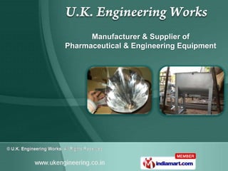 Manufacturer & Supplier of
Pharmaceutical & Engineering Equipment
 