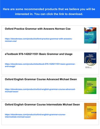 Oxford Practice Grammar - Basic Norman Coe | PDF