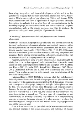 Dynamics Of Contactinduced Language Change Claudine Chamoreau | PDF