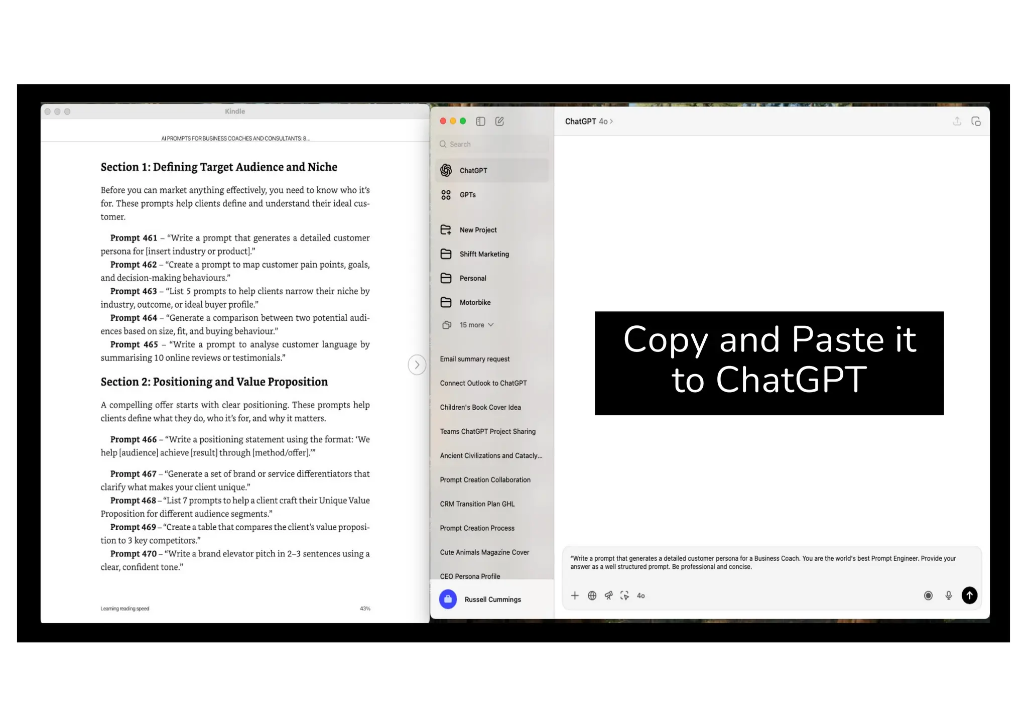 Copy and Paste it
to ChatGPT
 