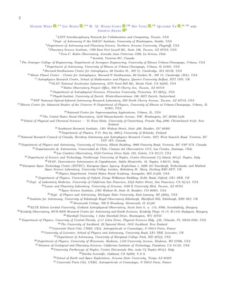 2
Maxine West ,1, 2
Ian Wong ,114
W. M. Wood-Vasey ,120
Bin Yang ,121
Quanhzi Ye ,45, 122
and
Jinshuo Zhang 2
1LSST Interd...