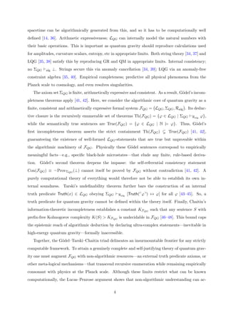 Consequences of Undecidability in Physics on the Theory of Everything | PDF