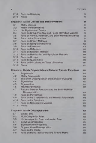 Matrix Mathematics Theory Facts And Formulas With Application To Linear ...