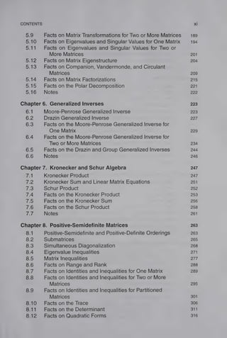 Matrix Mathematics Theory Facts And Formulas With Application To Linear ...