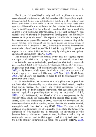 Resilience And Food Security In A Food Systems Context Christophe Bn | PDF