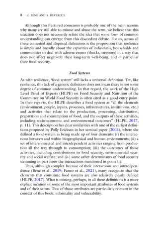 Resilience And Food Security In A Food Systems Context Christophe Bn | PDF