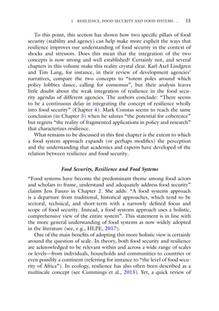 Resilience And Food Security In A Food Systems Context Christophe Bn | PDF