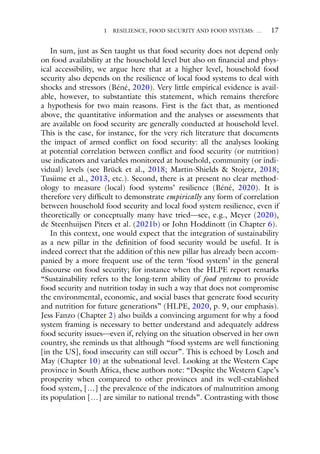 Resilience And Food Security In A Food Systems Context Christophe Bn | PDF