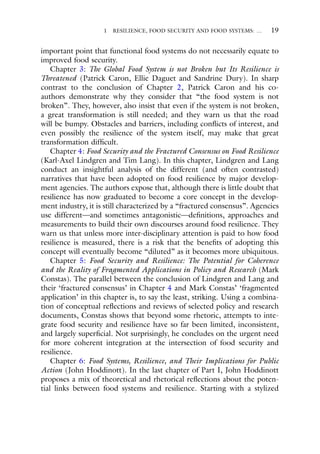 Resilience And Food Security In A Food Systems Context Christophe Bn | PDF