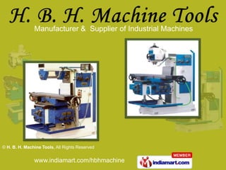 Manufacturer &  Supplier of Industrial Machines  