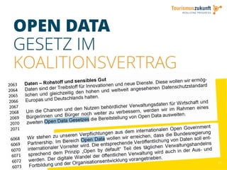 11
OPEN DATA
GESETZ IM
KOALITIONSVERTRAG
 
