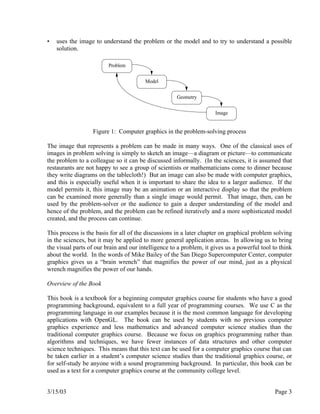 Why Try Program Graphics Computer Graphics Programming Problem Solving And Visual Communication ...