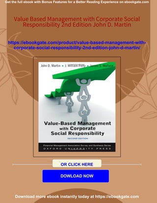 Value Based Management with Corporate Social Responsibility 2nd Edition ...