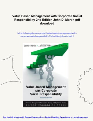 Value Based Management with Corporate Social Responsibility 2nd Edition ...