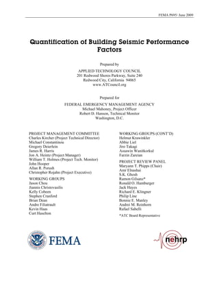 FEMAP695 (ATC-63 Final)_content | PDF