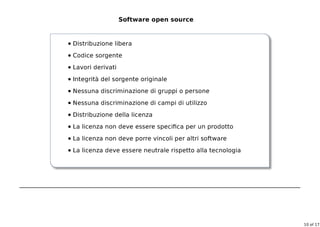 Quando la licenza è importante