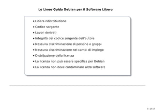 Quando la licenza è importante