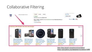 13
Collaborative Filtering
https://blog.dgraph.io/post/recommendation/
https://grouplens.org/datasets/movielens/100k/
 