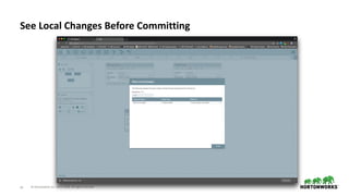 © Hortonworks Inc. 2011–2018. All rights reserved58
See Local Changes Before Committing
 