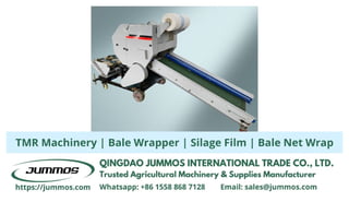 auto bale wrapper, baler wrapper, grass wrapper, silage wrap machine