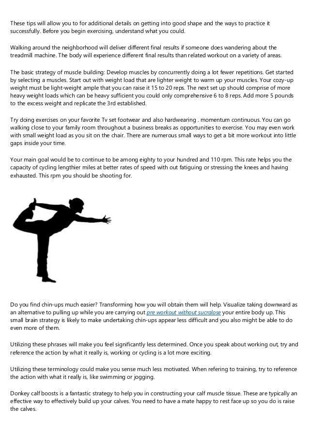 Would Like To Attain Your Workout Goals Quicker Try These Suggestions