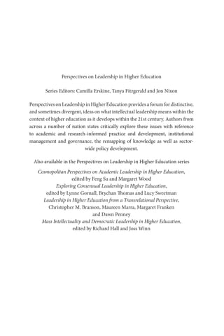 Leadership For Sustainability In Higher Education Janet Haddockfraser | PDF