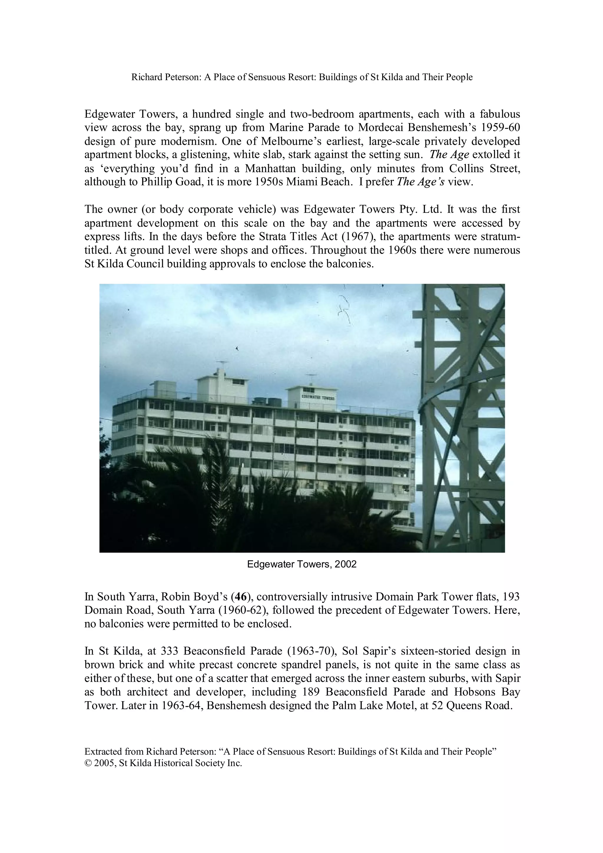 Edgewater Towers PDF