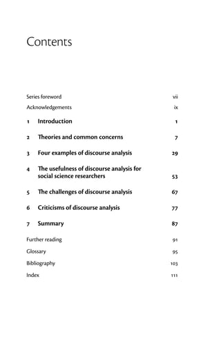 What Is Discourse Analysis Stephanie Taylor | PDF